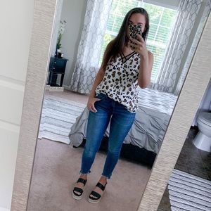 CHEETAH PRINT TANK SIZE S BOUTIQUE